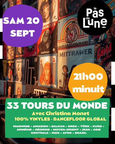 soirée 100 % vinyles, global dancefloor